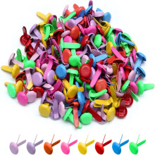 200 PCS Mini Round Multicolor Paper Fasteners Split Pins | 816mm Tiny Split Fasteners for Scrapbooking, Card Making & DIY Crafts | Versatile