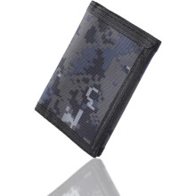 AXOBOG Ultra Thin RFID Slim Wallets for Men - Camo Gray Holds 6 Cards & Cash, Compact Secure Minimalist Design, Metal-Free Travel Wallet Org