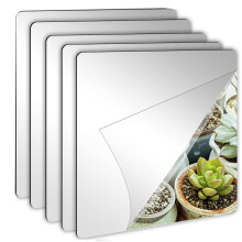 AXOBOG 5pcs Large Full Body Length Acrylic Mirror Stickers - Shatterproof Self-Adhesive Mirrors for Walls, HD Plexiglass Mirrors for Home, G