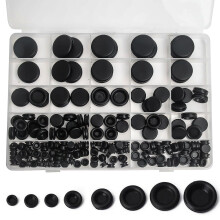 260 Pcs 7 Sizes Rubber Grommets for Holes KitGrommet KitGrommets With Multi Size Inserts, Universal Grommets For Diy Cable GrommetBlack Rubbe