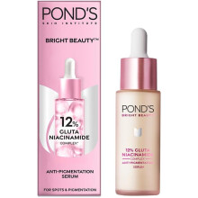 Pond's Bright Beauty Face Serum with Gluta-Niacinamide | For Visibly Brighter, Spot-Free Skin in 1 Week | Lightweight & Fast Absorbing