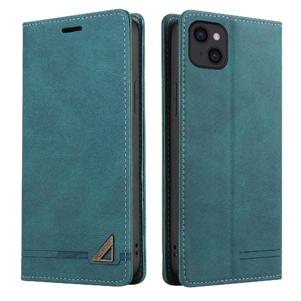 (Green) Case For Iphone 13 Kickstand Premium Leather Two Card Slots Premium Leather Green 764563771004