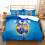 Bettbezug-Set mit Lightning Sonic-Print, 06217s, Einzelbett, 135 x 200 cm 1
