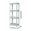 Living And Home 4 Layers Freestanding Plastic Corner Storage Rack for Bathroom Kitchen 7