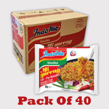 Indomie MiGoreng Fried Noodles 80g (Pack of 40) Versatile Meal Option