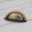 (76mm Cup) Antique Brass Kitchen Cup Handle & Matching Knobs 3