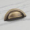 (76mm Cup) Antique Brass Kitchen Cup Handle & Matching Knobs 5