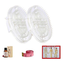 (transparent) Professional Meridian Massage Brush for Beauty Salon,Handheld Body Massage Tool for Relaxation and Skin Care