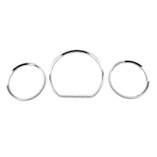 3pcs Gauge Dial Dash Cluster Rings Dashboard Cover Bezel Trim for Mercedes Benz W210 W208 2000-2002 Models,Durable Car Interior Accessory