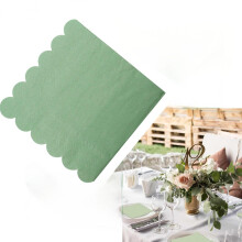 50 Stock Servietten Salbei Grün, Servietten Eukalyptus Gorn 25x25cm, Wegwerfpapier Servietten für Hochzeit Abendessen Geburtstag Braut Jubil