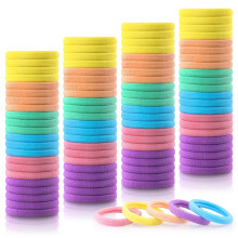 Weiche Haarbänder für Frauen - 60 Stück keine Schäden Haar Bobbles für dickes Haar, starke elastische Haar Bobbles in Süßigkeiten Farben - P