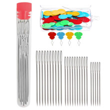 30pcs Gourd Nadelfäden Set rgonomische Hand Maschine Nähwarkzeug für einfaches Gewinden, Deal für Quilting, Stricken, DIY Handwerk