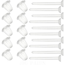 Klare Kunststoff Ohrringe für die Schule, 100 Paare unsichtbare Studs, leichte DIY Schmuck Herstellung Zubehör, tägliche Kleidung für Studen