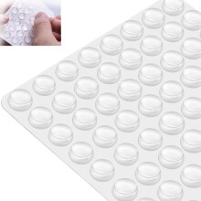 100 Stück Transparente Gummifüße (6 x 2cm) 锛? 1 Blatt Selbstklebende Rutschfeste Stoßfänger Pads für Schneidbretten, Elektronik, Glas und H
