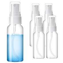 AXOBOG 20ml Travel Spray Flasche - 4 Packungen Mini transparente Plastik Fein Nebel Sprühgeräte mit Flip Caps, perfekt für Toilettenartikel,