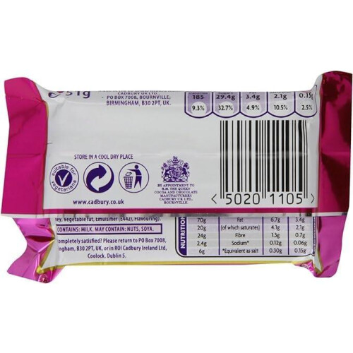 Fry's Turkish Delight Chocolate Bar – 51g (Pack of 21) 2