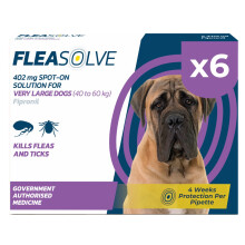 FleaSolve Spot-On Very Large Dog x6 Flea Treatment