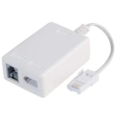 ADSL DSL Internet Broadband Microfilter Splitter Adapter RJ11 BT Sky Phone Modem