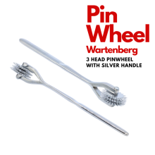 Silver Wartenberg Pinwheel 3 Row Nerve Simulator for Sensory Testing