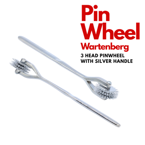 Silver Wartenberg Pinwheel 3 Row Nerve Simulator for Sensory Testing