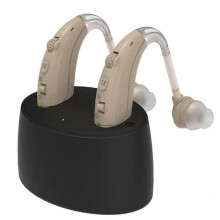 (Skin) Rechargeable Bluetooth Hearing Aids for Seniors with Noise Canceling Hearing Amplifier for Adults