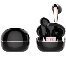 (Black) Q13 Earbuds Bluetooth Wireless Magnetic Charging Wireless Music Earphones