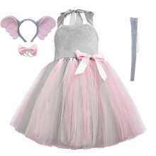 (XXL(9-10T), W109 Elephant) Jungle Animal Set Girls Tutu Dress Elephant Dress Festival Performance Dance Dress