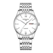 (White) CARNIVAL 8016 Automatic Mechanical Watch Stainless Steel Men's Watch