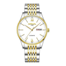 (Gold White) CARNIVAL 8016 Automatic Mechanical Watch Stainless Steel Men's Watch
