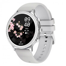 (Silver) Smartwatch I70 All-Touch Fitness Running Bluetooth Pedometer Call Reminder Sleep Tracker Smart Watch For Women