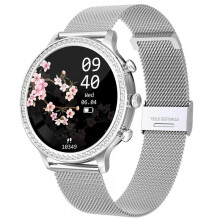 (Silver Steel) Smartwatch I70 All-Touch Fitness Running Bluetooth Pedometer Call Reminder Sleep Tracker Smart Watch For Women