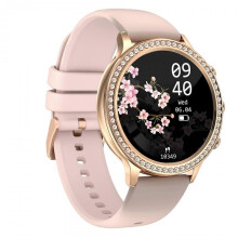 (Pink) Smartwatch I70 All-Touch Fitness Running Bluetooth Pedometer Call Reminder Sleep Tracker Smart Watch For Women