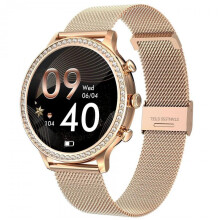 (Golden) Smartwatch I70 All-Touch Fitness Running Bluetooth Pedometer Call Reminder Sleep Tracker Smart Watch For Women