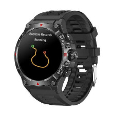 (Black) Smartwatch TG02 Outdoor GPS Location Compass Pulse Oxygen Bluetooth Called Sports Watch.