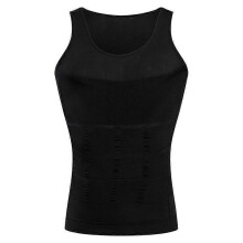 (L, Grey) Men's Shapewear Men's Bodysuit Body Shaper Underwear Tight Waistcoat Corset Black