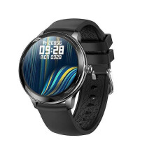 (Black) V33 Smart Watch For Women HD Color Bluetooth Body Temperature Sleep Blood Oxygen Monitoring Watch