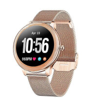 (Golden) V33 Smart Watch For Women HD Color Bluetooth Body Temperature Sleep Blood Oxygen Monitoring Watch