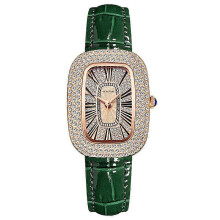 (Green) Waterproof Women's Watch Diamond Full Sky Star Women's Watch
