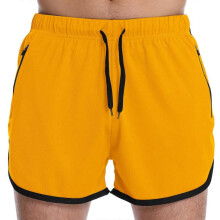 (XL, Yellow) Sports Shorts Running Athletic Shorts Breathable Workout Shorts Gym Shorts with Pockets for Men - Yellow