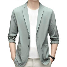 (XL, Green) Men's Casual Blazer Sport Coat Two Button Lightweight Slim Fit Business Jackets Green