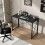 (Black, 100cm) Folding Desk Workstation - Foldable Computer Table for Office, Home & Study, No Assembly Needed, Miami Style 1