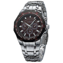 (Coffee) CURREN 8084 Casual Quartz Steel Band Men's Waterproof Sports Watch