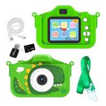 (Green) Kids Camera for Girls and Boys, Kids Digital Dual Camera 2.0 Inches Screen 20MP Video Camera
