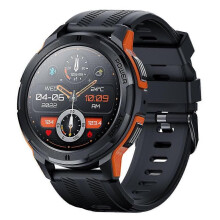 (Orange) 2023 LEMFO C25 Smart Watch 1.43 Inch Amoled HD Screen Men's Smartwatch 1ATM Waterproof Bluetooth Call 123 Sports