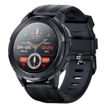 (Black) 2023 LEMFO C25 Smart Watch 1.43 Inch Amoled HD Screen Men's Smartwatch 1ATM Waterproof Bluetooth Call 123 Sports
