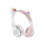 (Grey) Cute Cat Ear LED Bluetooth Wireless Headset 2