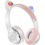 (Grey) Cute Cat Ear LED Bluetooth Wireless Headset 1