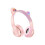 (Pink) Cute Cat Ear LED Bluetooth Wireless Headset 2