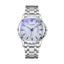 (Blue) GD248 Men's Watch Waterproof Quartz Watch With Blue Light Large Window Calendar