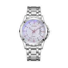 (Rose) GD248 Men's Watch Waterproof Quartz Watch With Blue Light Large Window Calendar
